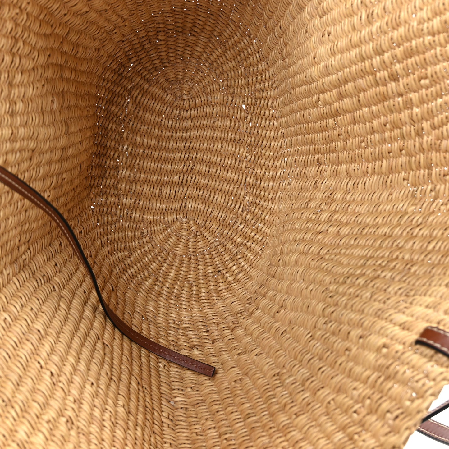 Calfskin Raffia Paulas Ibiza Small Basket Tote Bag Natural Tan