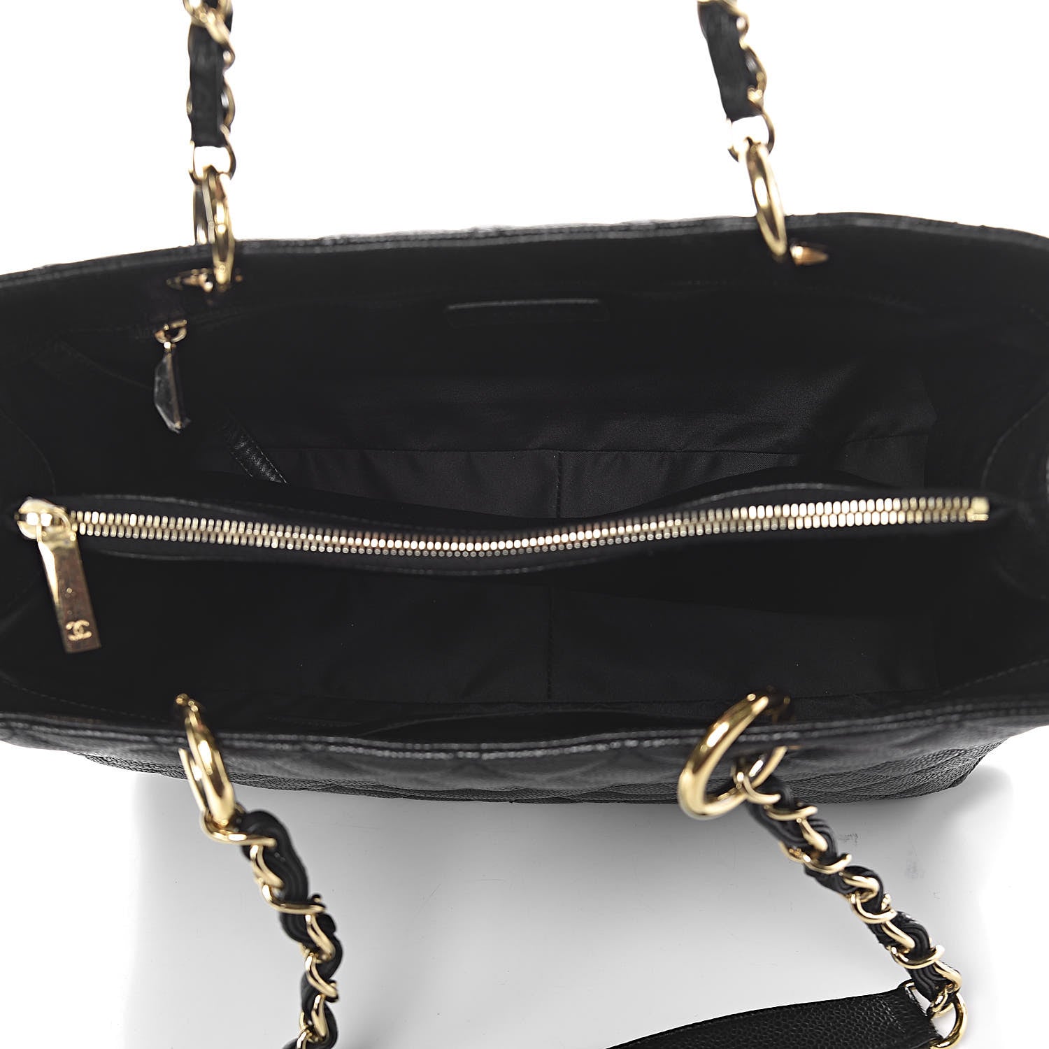 Chanel Caviar Quilted Grand Shopping Tote GST Black 5 of 9