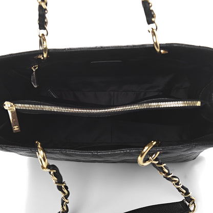 Chanel Caviar Quilted Grand Shopping Tote GST Black 5 of 9