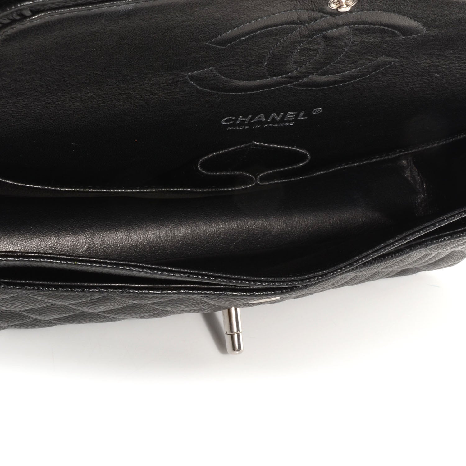 Chanel Caviar Quilted Medium Double Flap Black 5 of 8