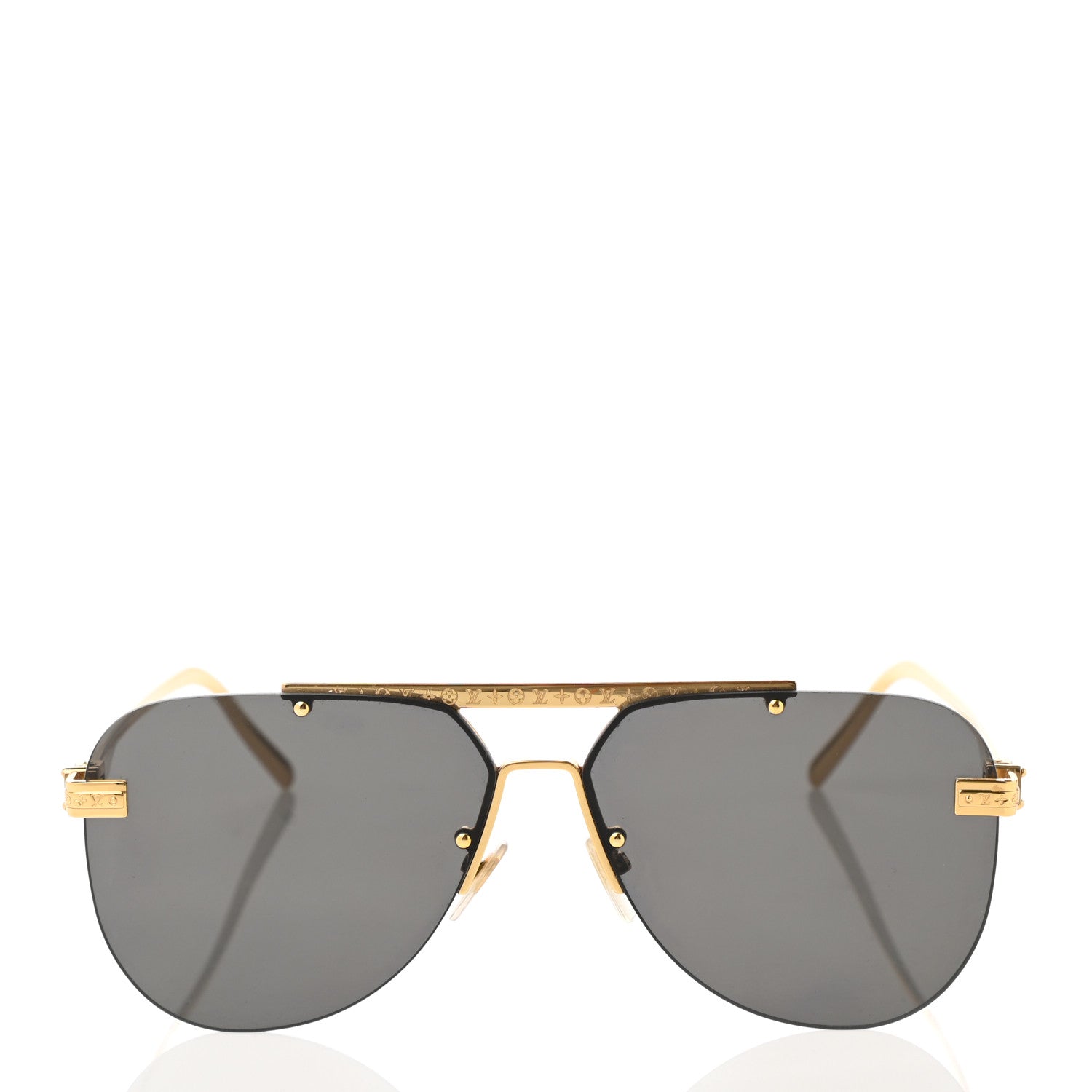 Louis Vuitton Metal LV Ash Sunglasses Z1261W Gold 1156545