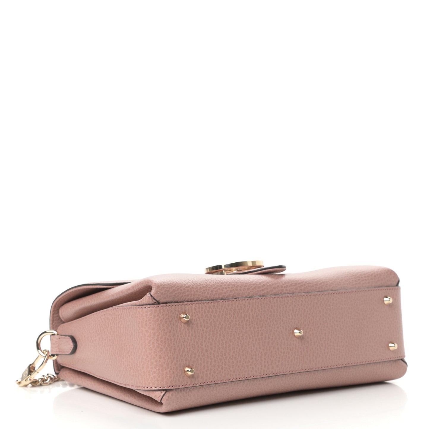 Dollar Calfskin Interlocking G Top Handle Shoulder Bag Soft Pink