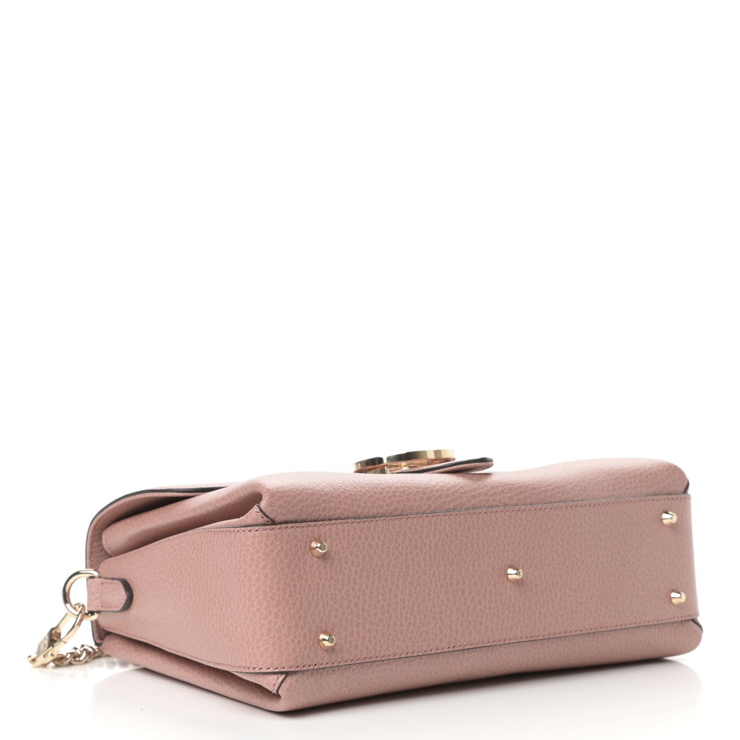 Gucci Dollar Calfskin Interlocking G Top Handle Shoulder Bag Soft Pink 4 of 10