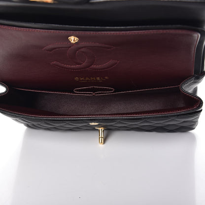 Chanel Lambskin Quilted Medium Double Flap Black 5 of 8