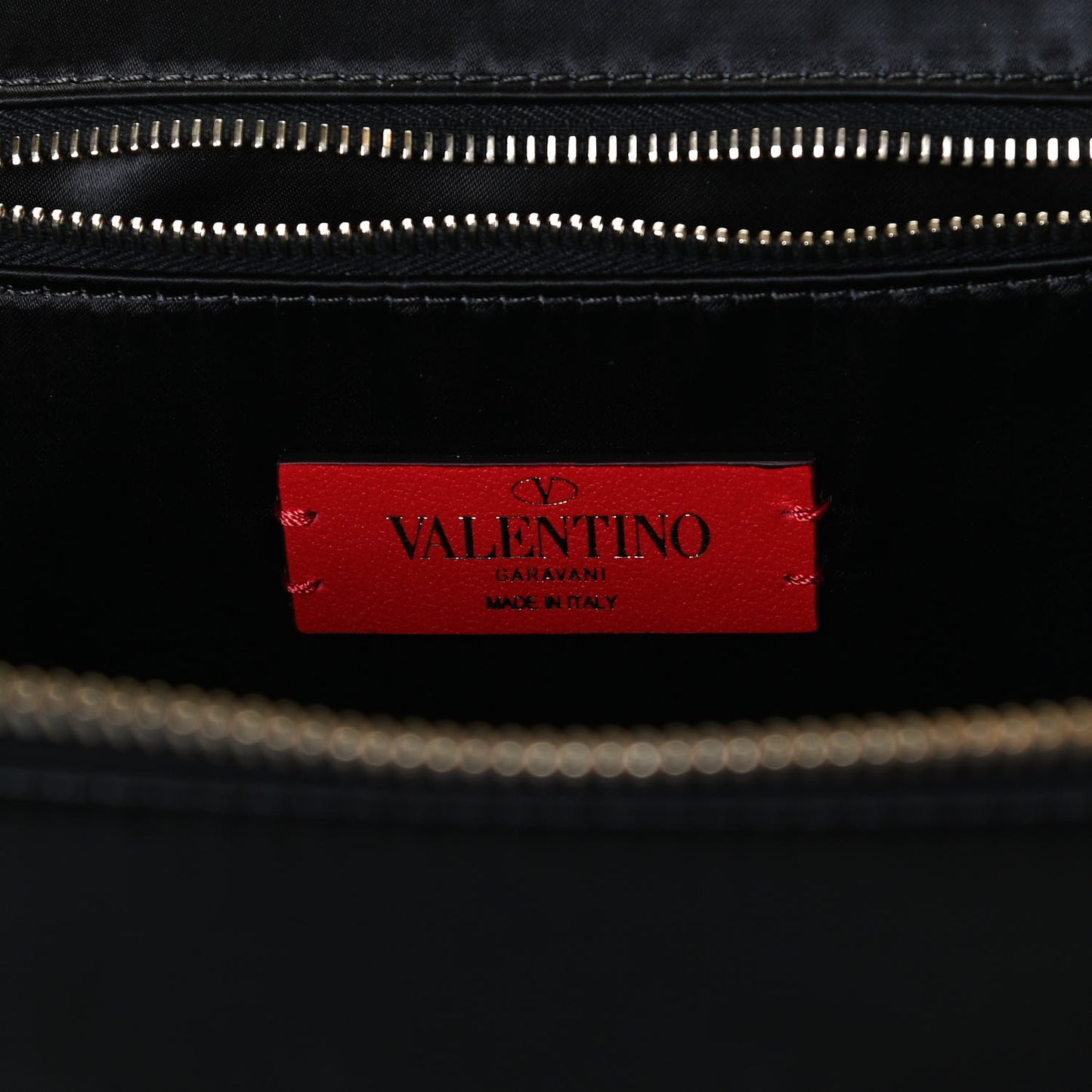 Satin Rockstud Vanity Case Black