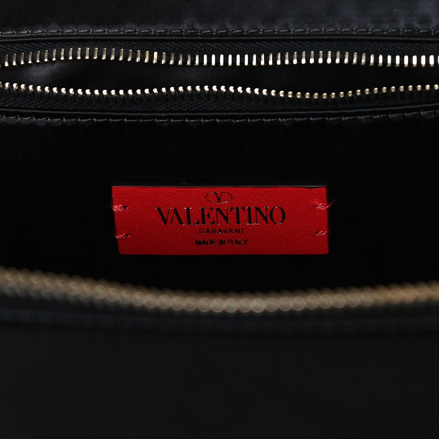 Valentino Garavani Satin Rockstud Vanity Case Black 6 of 10