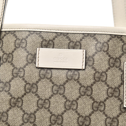 Gucci GG Supreme Monogram Medium Zippered Shopping Tote Off White 10 of 10