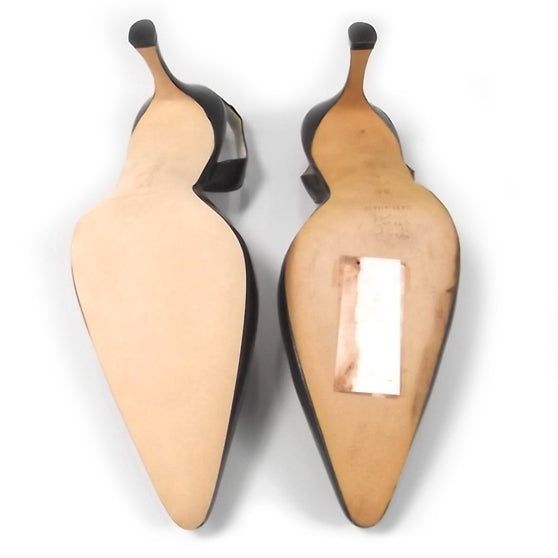 MANOLOBLAHNIKLeatherCarolyneSlingbackPumps36DarkBrown