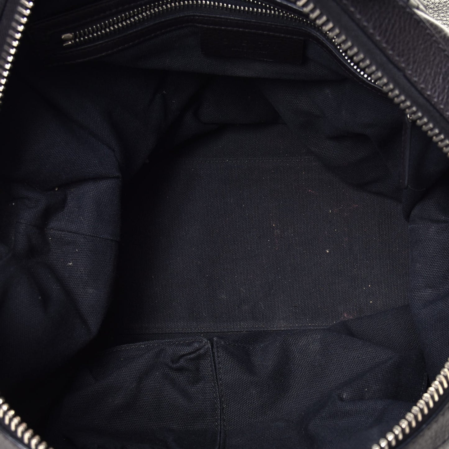 Waxed Calfskin Studded Medium Nightingale Black