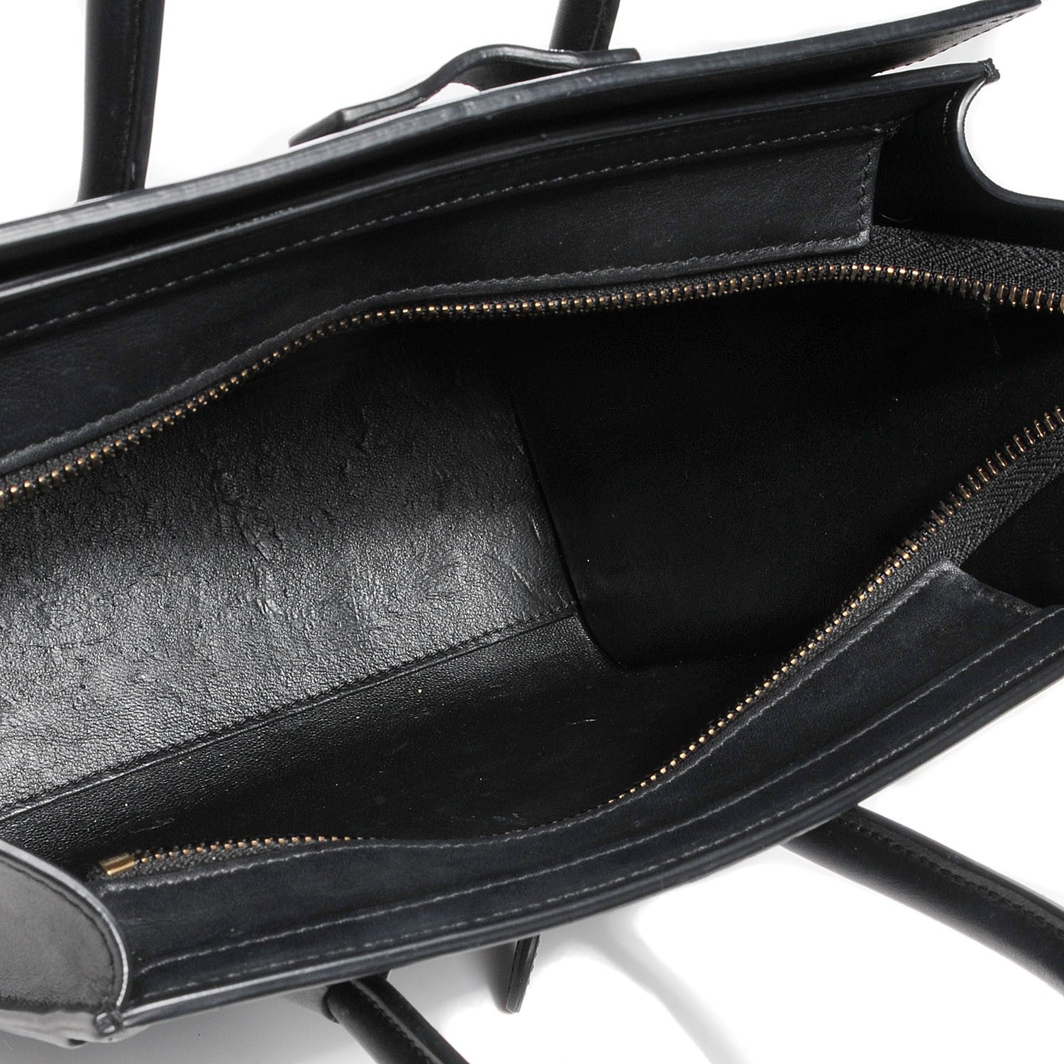 Celine Smooth Calfskin Nano Luggage Black 5 of 8