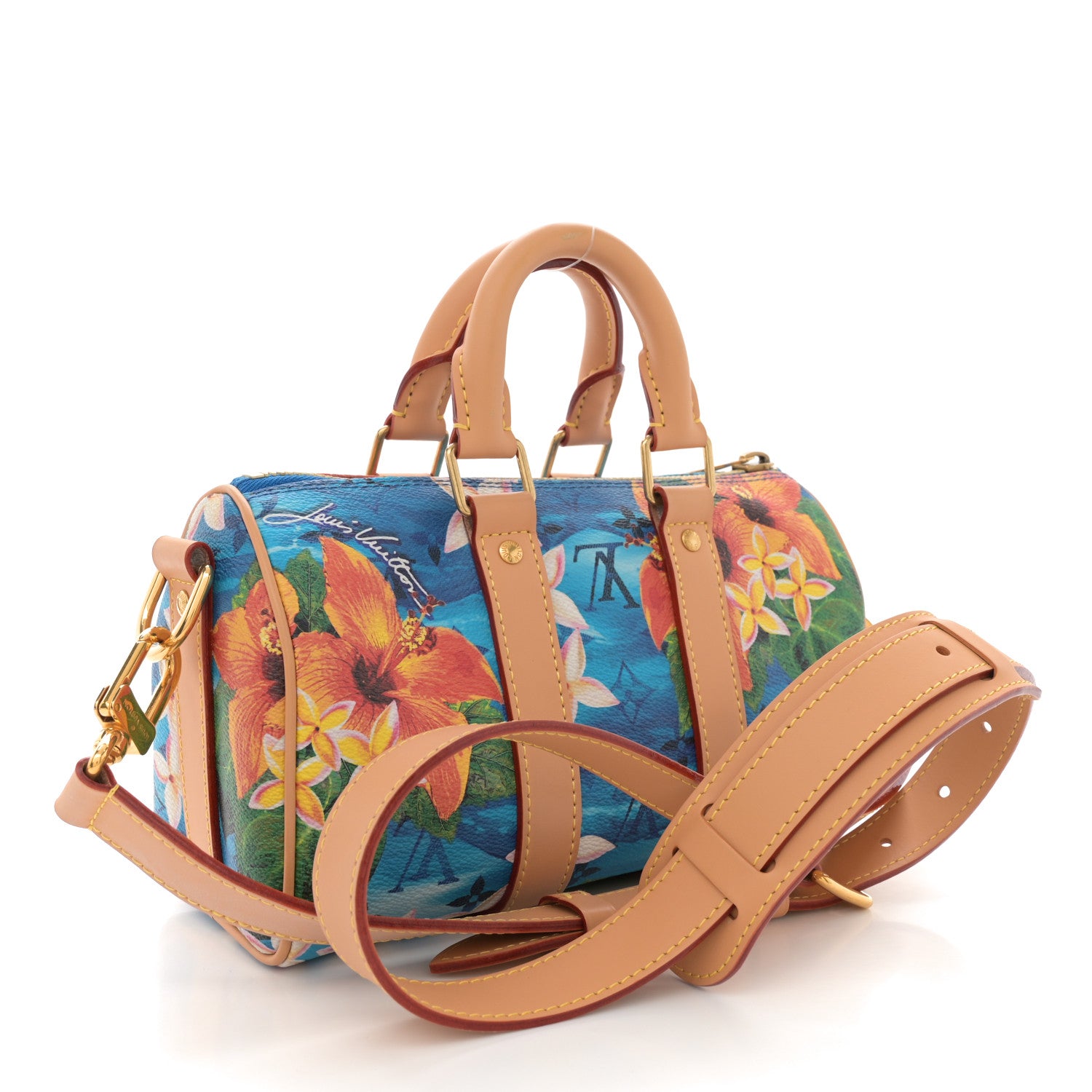 Louis Vuitton Monogram Surfin' Keepall Bandouliere 25 Bright Blue 3 of 12