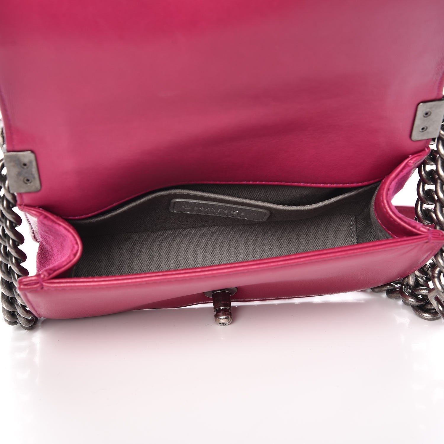 Chanel Velvet Quilted Small Boy Flap Fuchsia 5 of 11