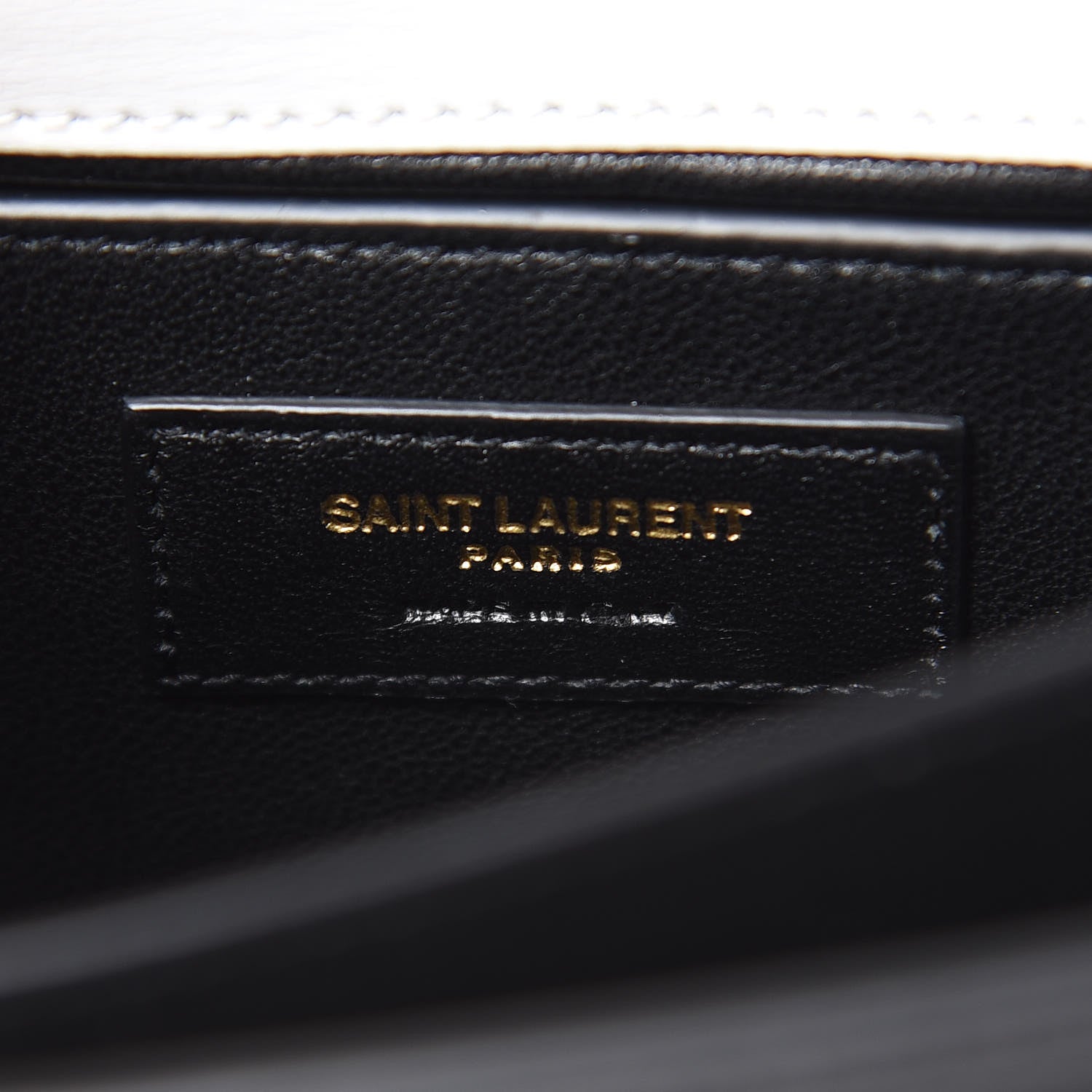 Saint Laurent Calfskin Bi-Color Medium Monogram Sunset Black Pearl White 6 of 9