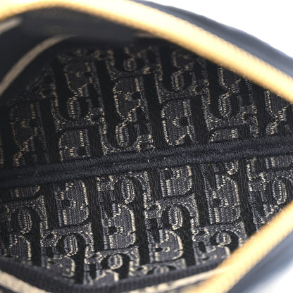 Christian Dior Velvet Oblique Cosmetic Pouch Blue 5 of 9