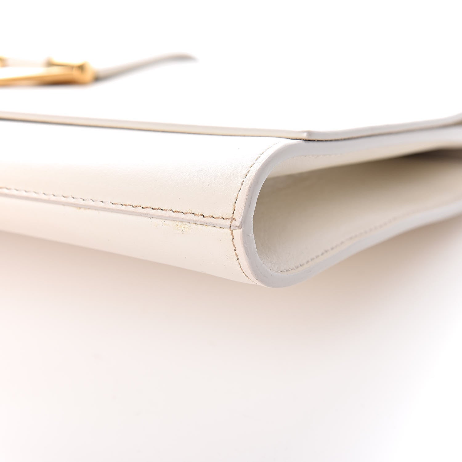 Saint Laurent Calfskin Classic Y Clutch White 14 of 17
