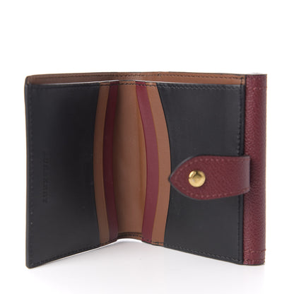Burberry House Check Luna French Wallet Burgundy 6 of 7
