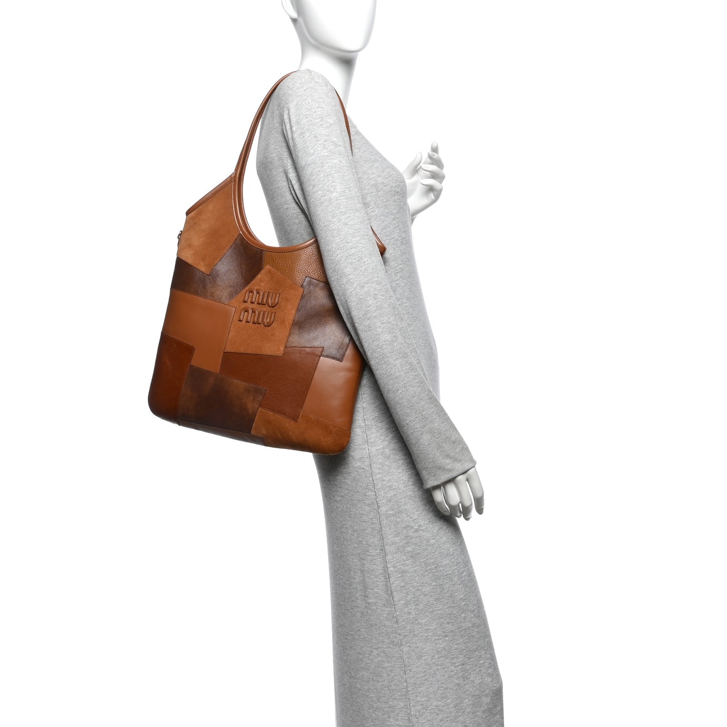 Nappa Patchwork Ivy Bag Cognac