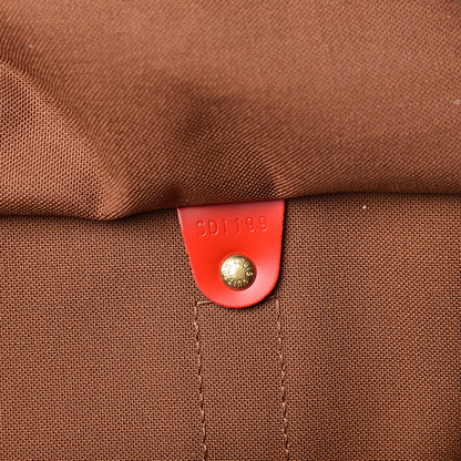 Louis Vuitton Calfskin Monogram Keepall Bandouliere 50 Coquelicot 6 of 10