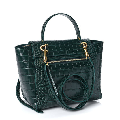 Celine Calfskin Crocodile Embossed Micro Belt Bag Amazone 3 of 8