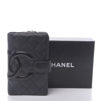 Chanel Calfskin Quilted Cambon Zipped Pocket Wallet Black 11 of 11
