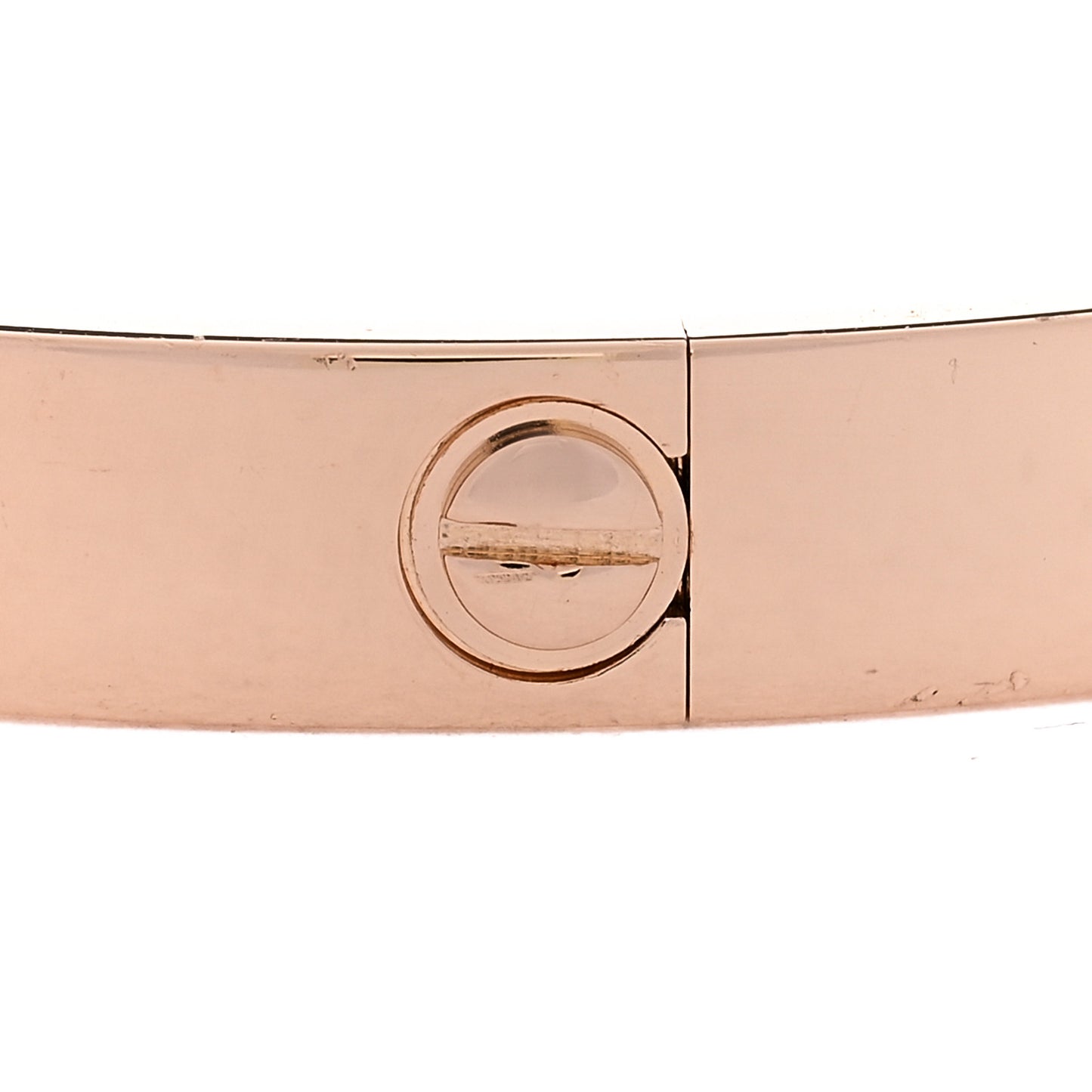 18K Pink Gold 4 Diamond LOVE Bracelet 17