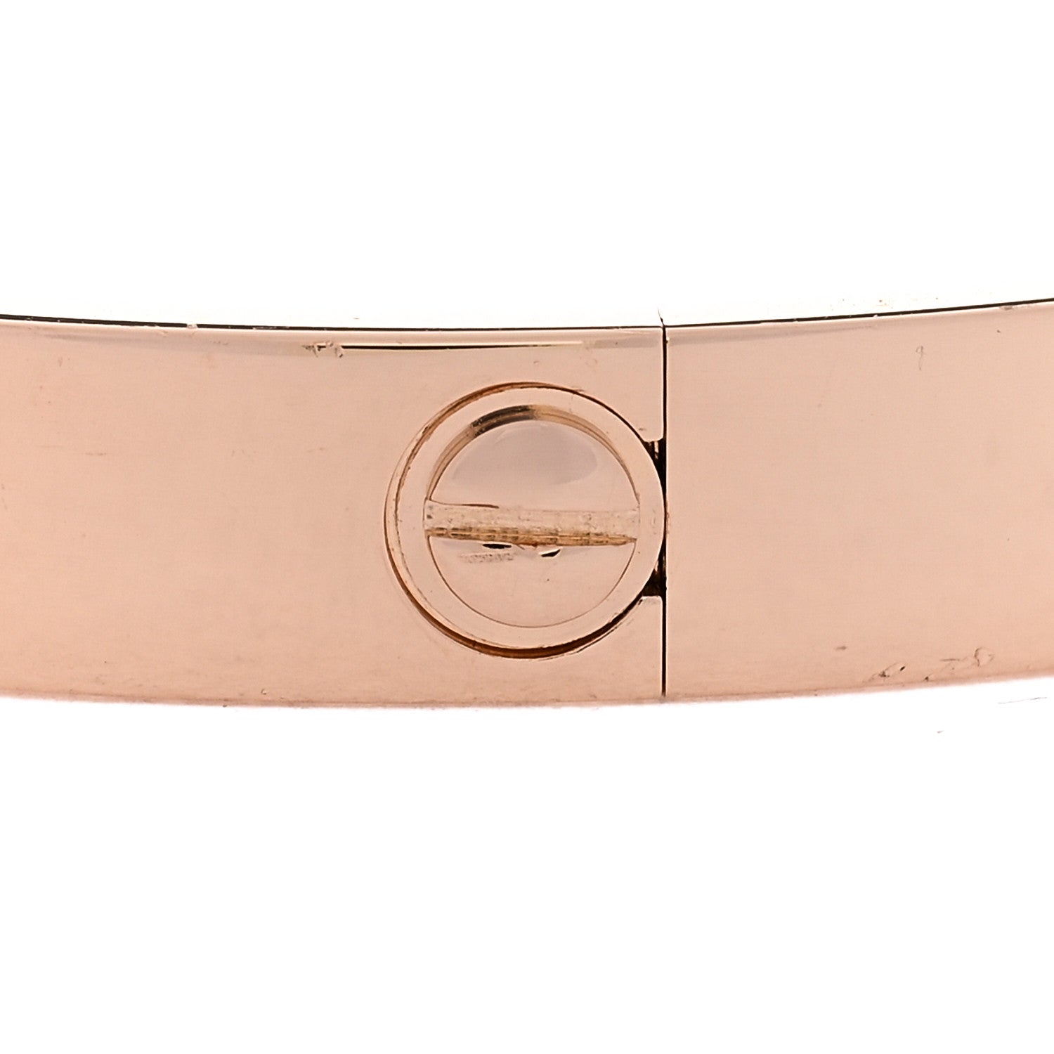 Cartier 18K Pink Gold 4 Diamond LOVE Bracelet 17 7 of 9