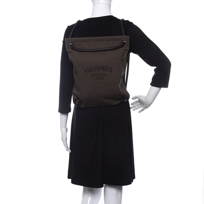 Hermes Herringbone Canvas Swift Maline Bag Kaki Ebene 2 of 9