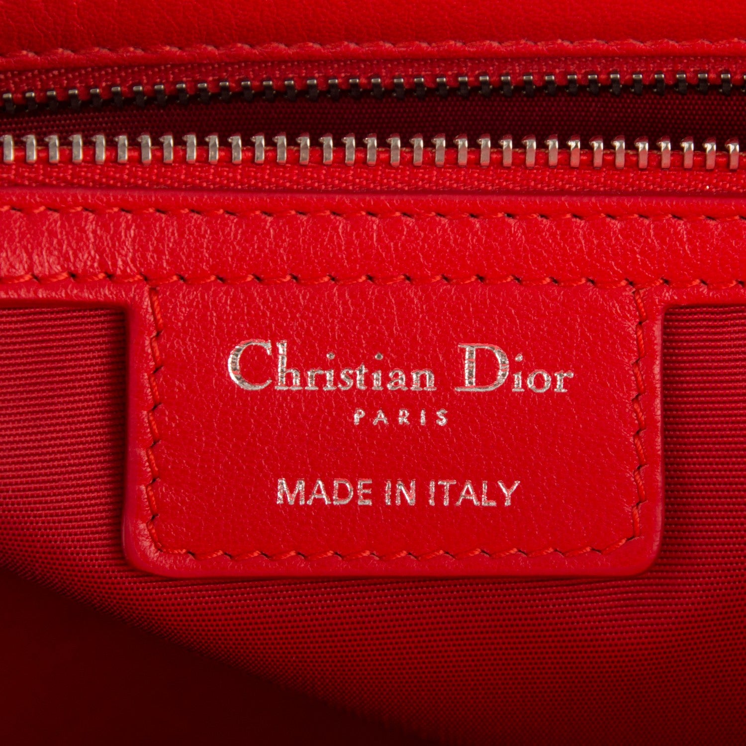 Christian Dior Lambskin Cannage Large Dior Soft Tote Red 8 of 9