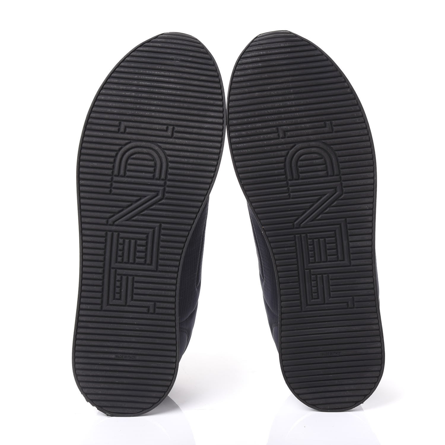 Fendi Nylon Womens FFreedom Sneakers 41 Blue Scuro Black White 5 of 11