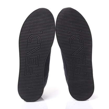 Fendi Nylon Womens FFreedom Sneakers 41 Blue Scuro Black White 5 of 11