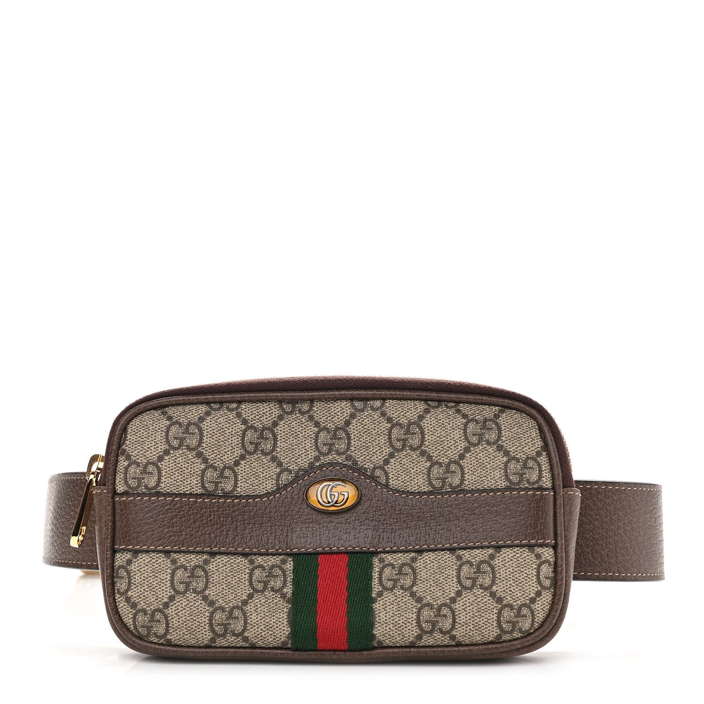 GG Supreme Monogram Ophidia Belted iPhone Case 75 30 Dark Brown