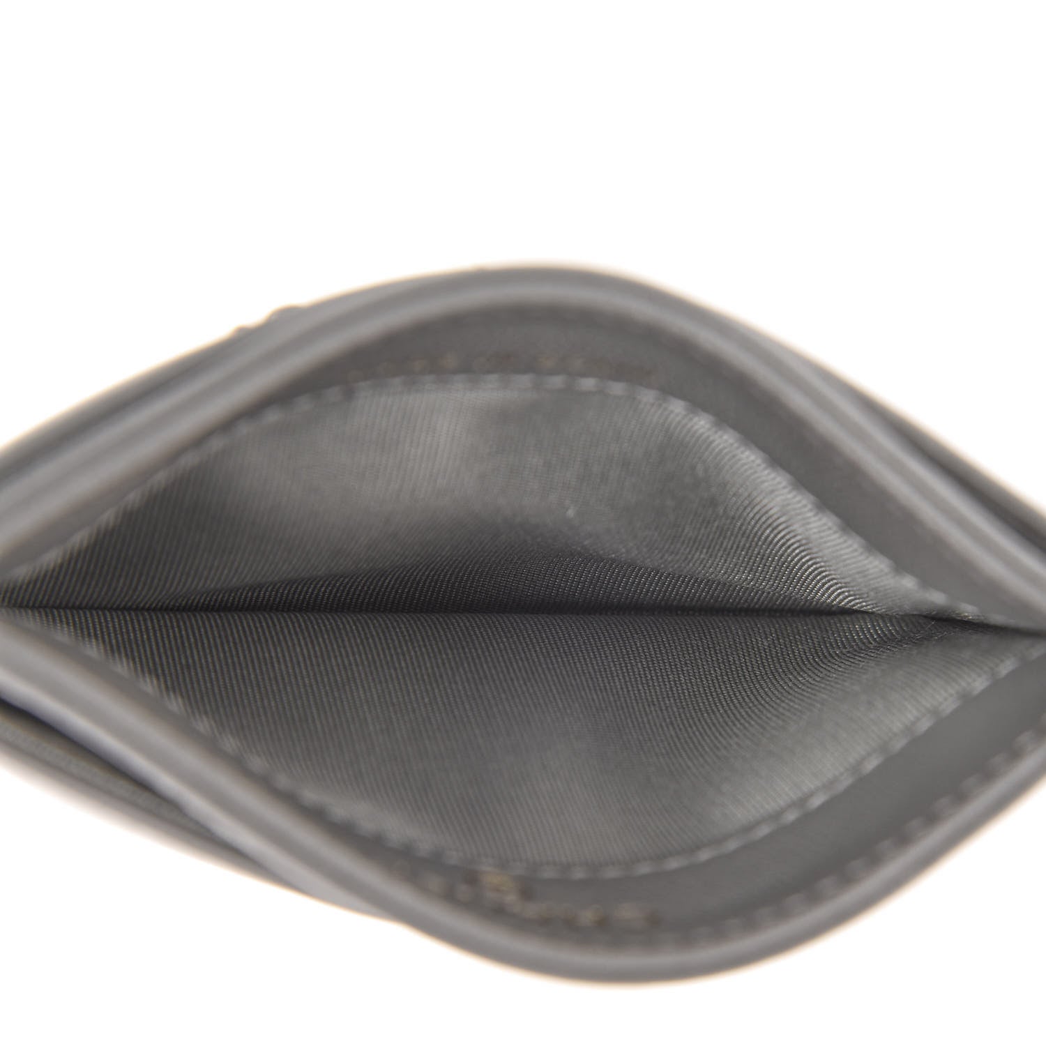 Chanel Metallic Goatskin Quilted 19 Card Holder Silver 5 of 9