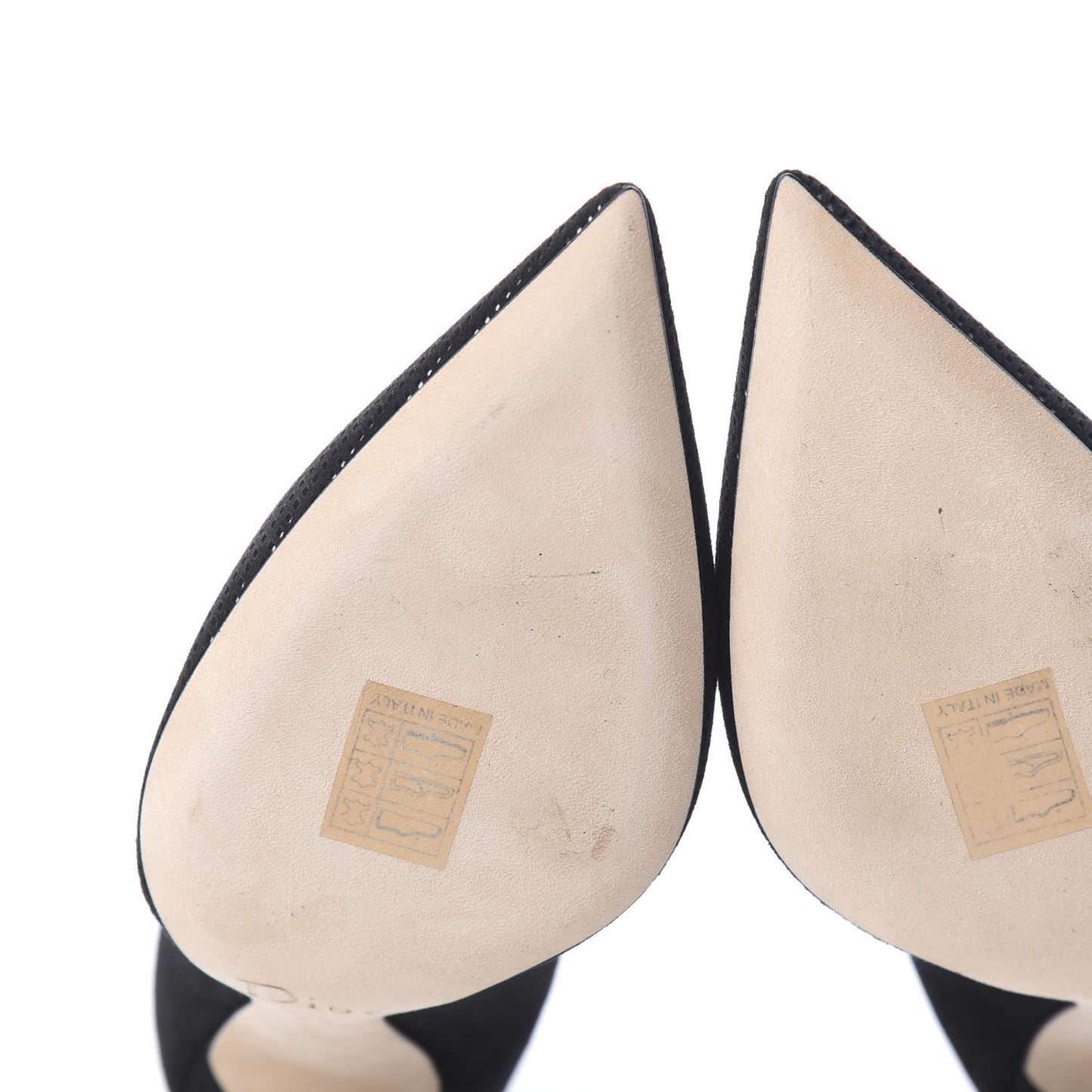 Suede Mesh Cherie Pointy Toe 100mm Pumps 39 Black