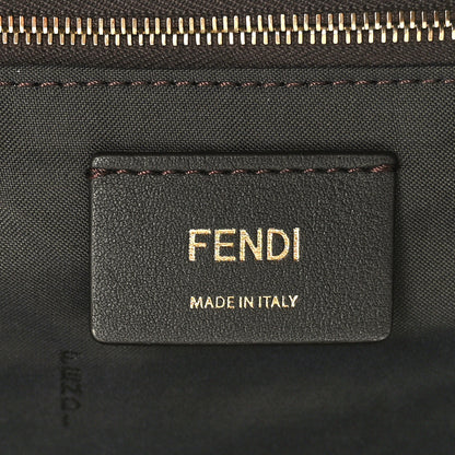 Fendi Nappa FF 1974 Embossed Small Boston White 6 of 11