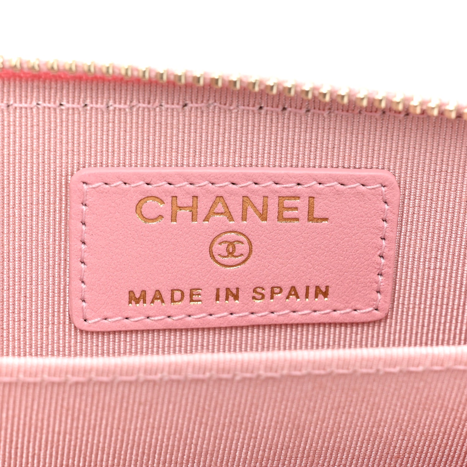 Chanel Iridescent Caviar Quilted Zip Coin Purse Pink 8 of 11
