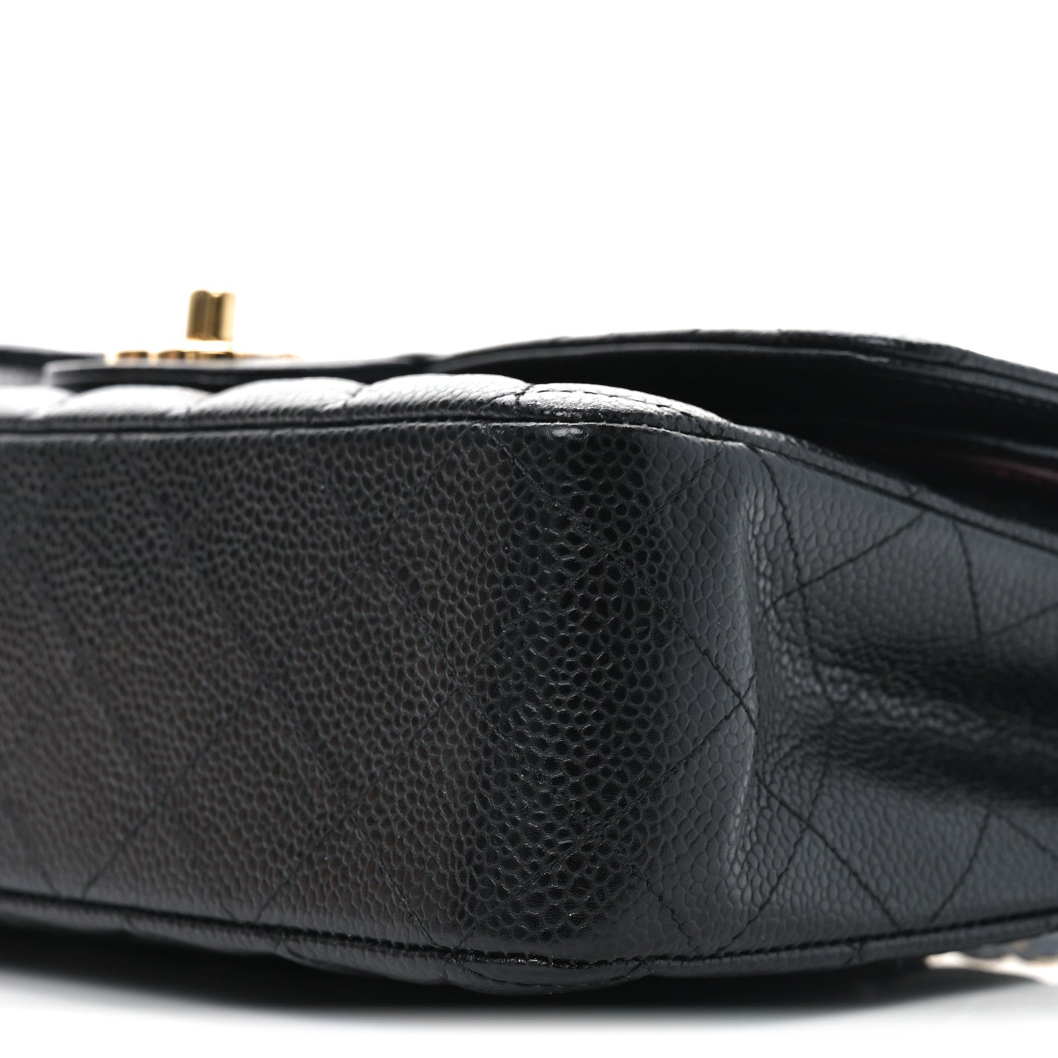 Chanel Caviar Quilted Medium Double Flap Black 10 of 11