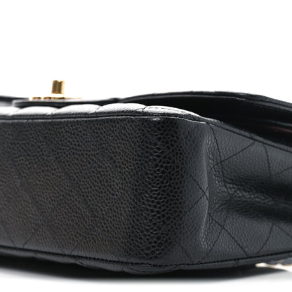 Chanel Caviar Quilted Medium Double Flap Black 10 of 11