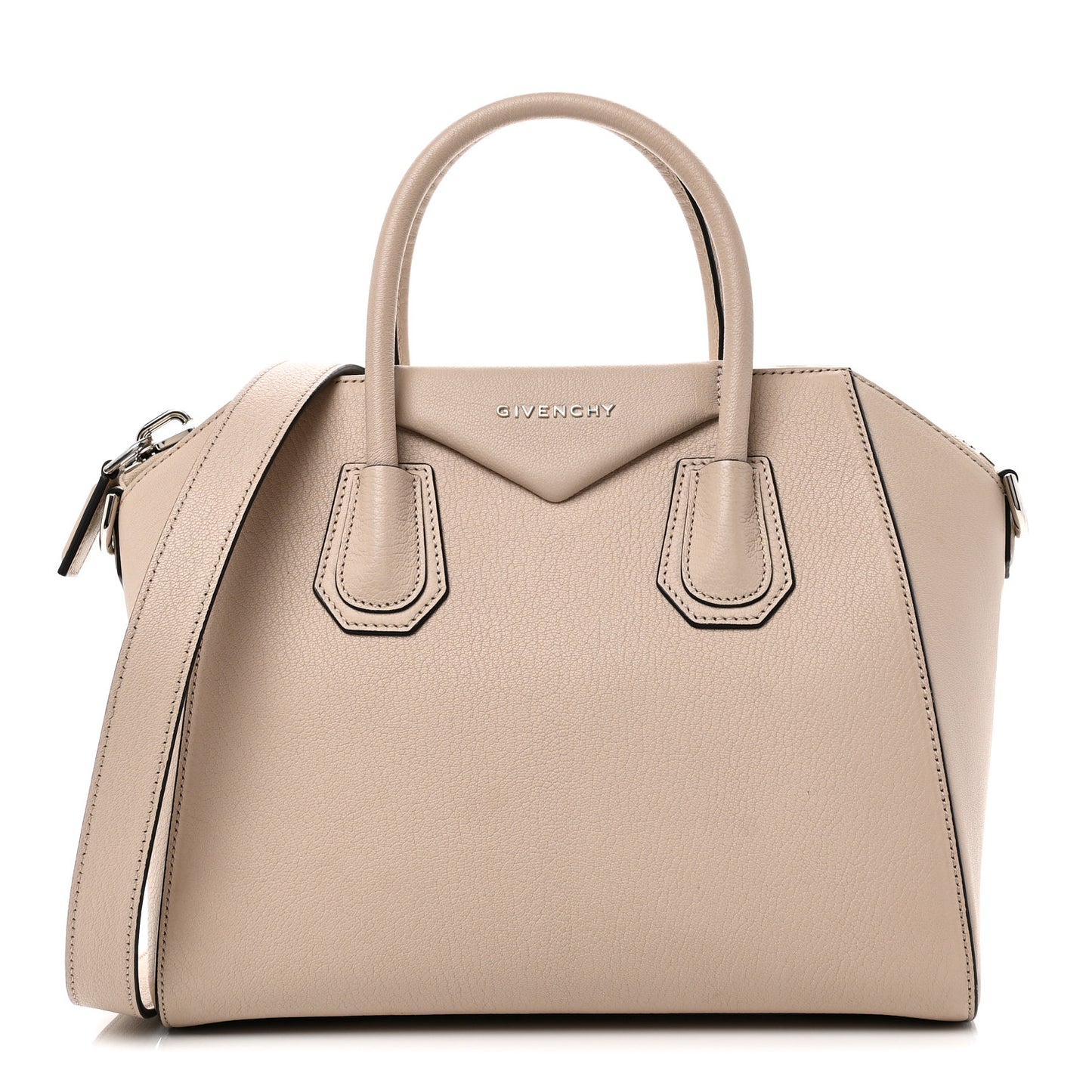 Sugar Goatskin Small Antigona Mastic