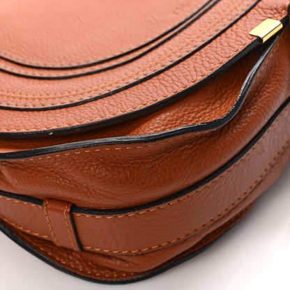 Chloe Calfskin Medium Marcie Round Crossbody Bag Tan 10 of 11