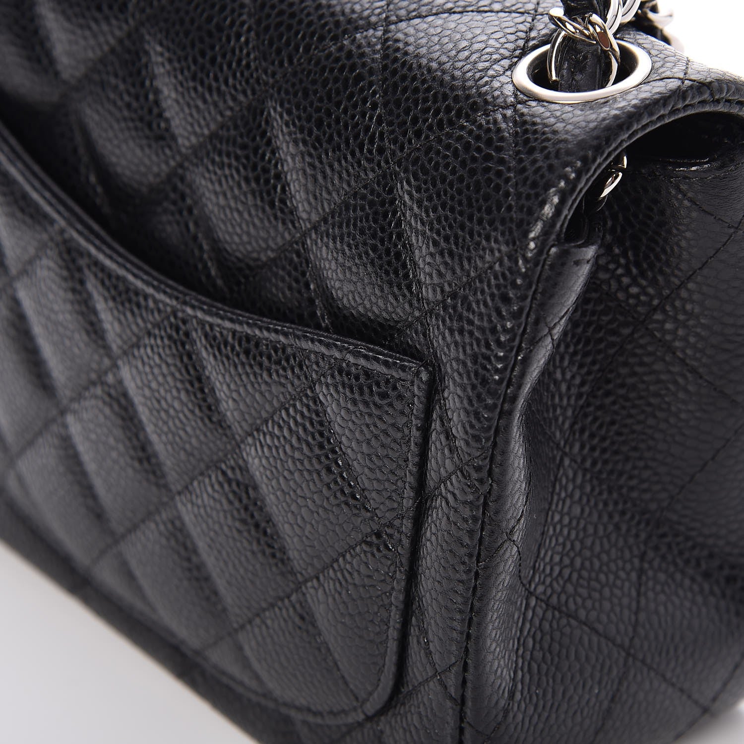 Chanel Caviar Quilted Mini Square Flap Black 9 of 10