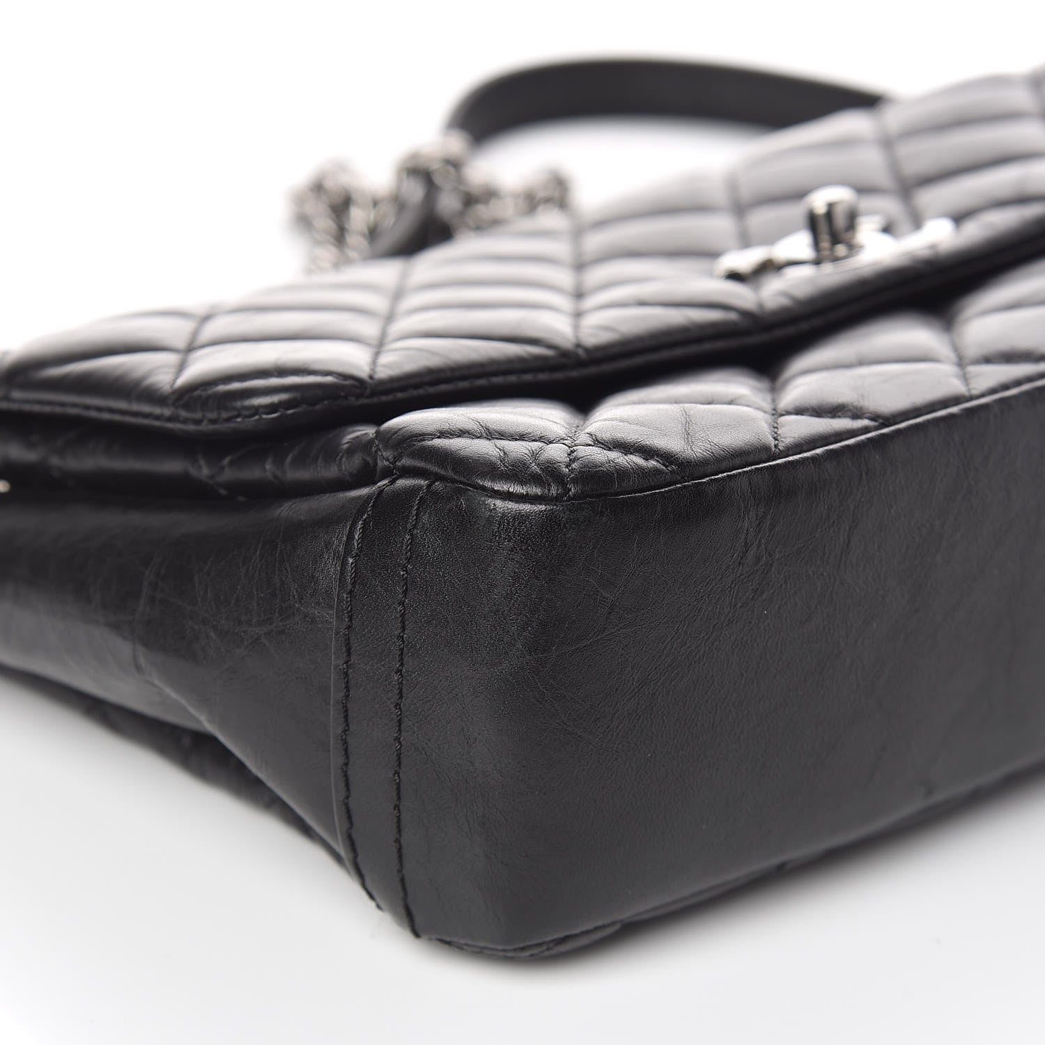 Chanel Aged Calfskin Quilted Small Lady Pearly Flap Black 5 of 12