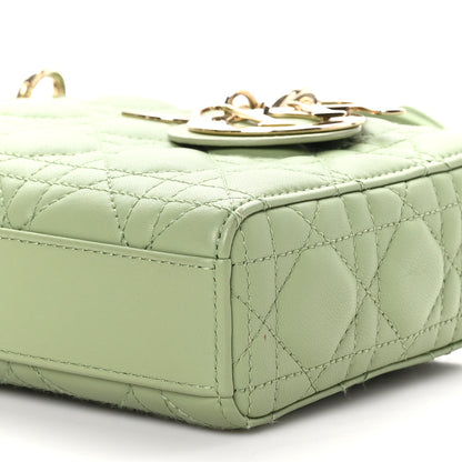Christian Dior Lambskin Cannage Medium Lady D-Joy Pastel Peyote Green 8 of 8