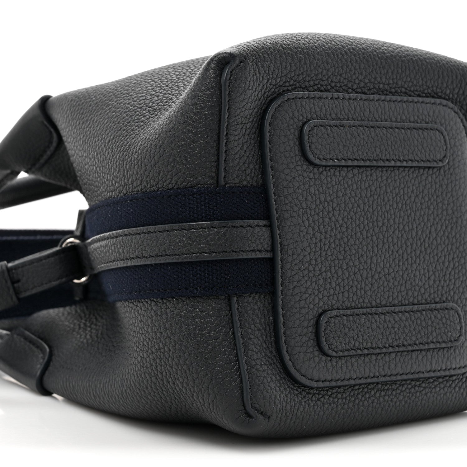 Loro Piana Grained Calfskin Micro Bale Bag Navy Blue 9 of 9