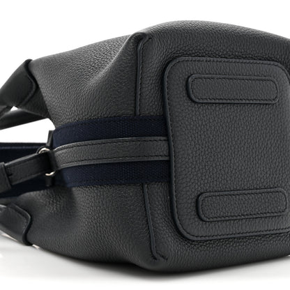 Loro Piana Grained Calfskin Micro Bale Bag Navy Blue 9 of 9