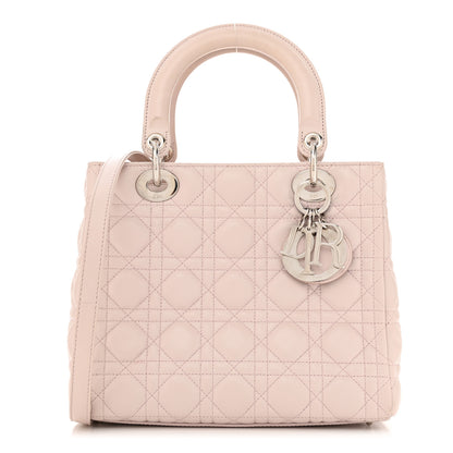 Christian Dior Lambskin Cannage Medium Lady Dior Light Pink 1 of 14