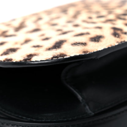 Gucci Calf Hair Leopard Print Shoulder Bag Black 10 of 20