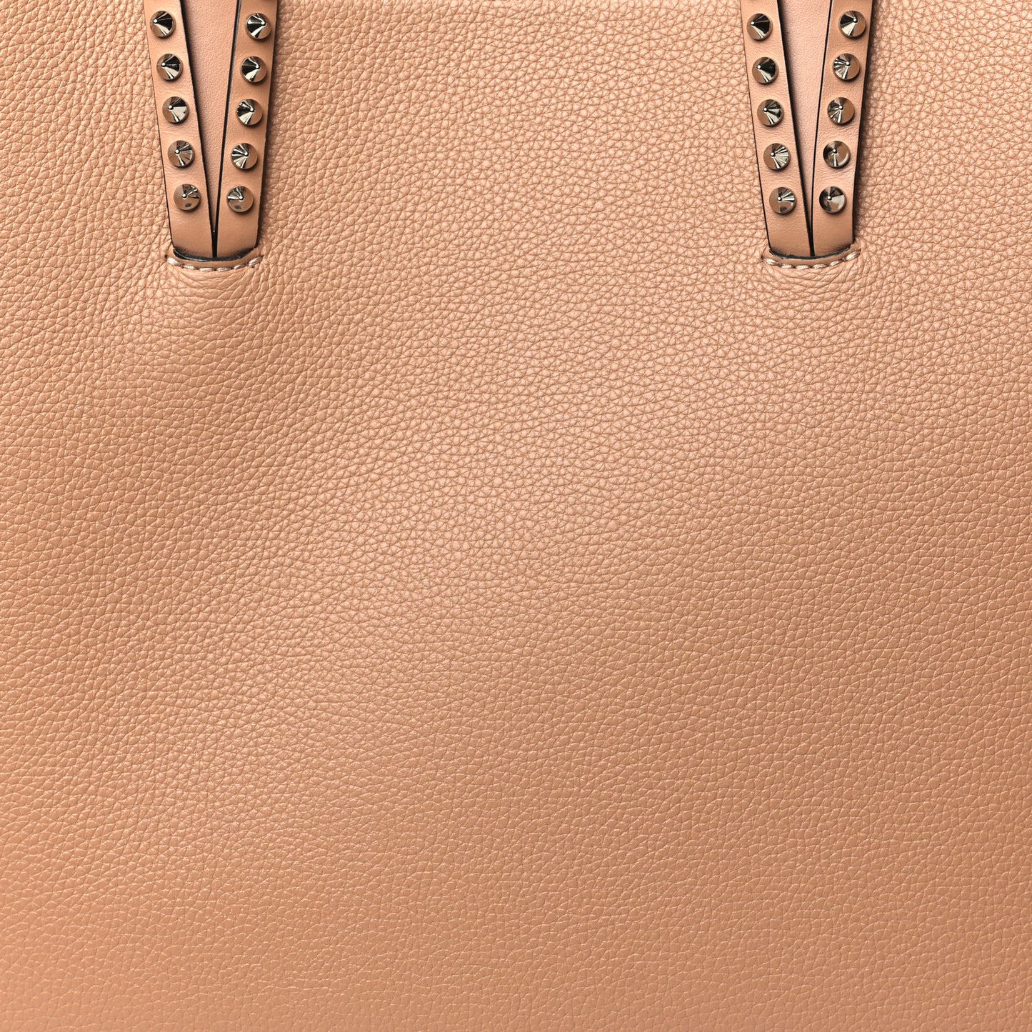 Calfskin Spikes East West Cabata Tote Nude