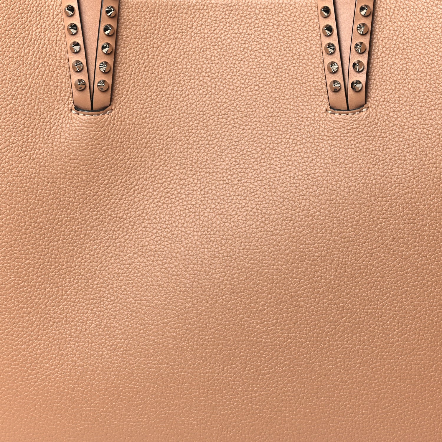 Christian Louboutin Calfskin Spikes East West Cabata Tote Nude 9 of 11