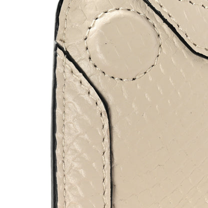 Alexander McQueen Calfksin Crocodile Embossed Manta Clutch White 9 of 10