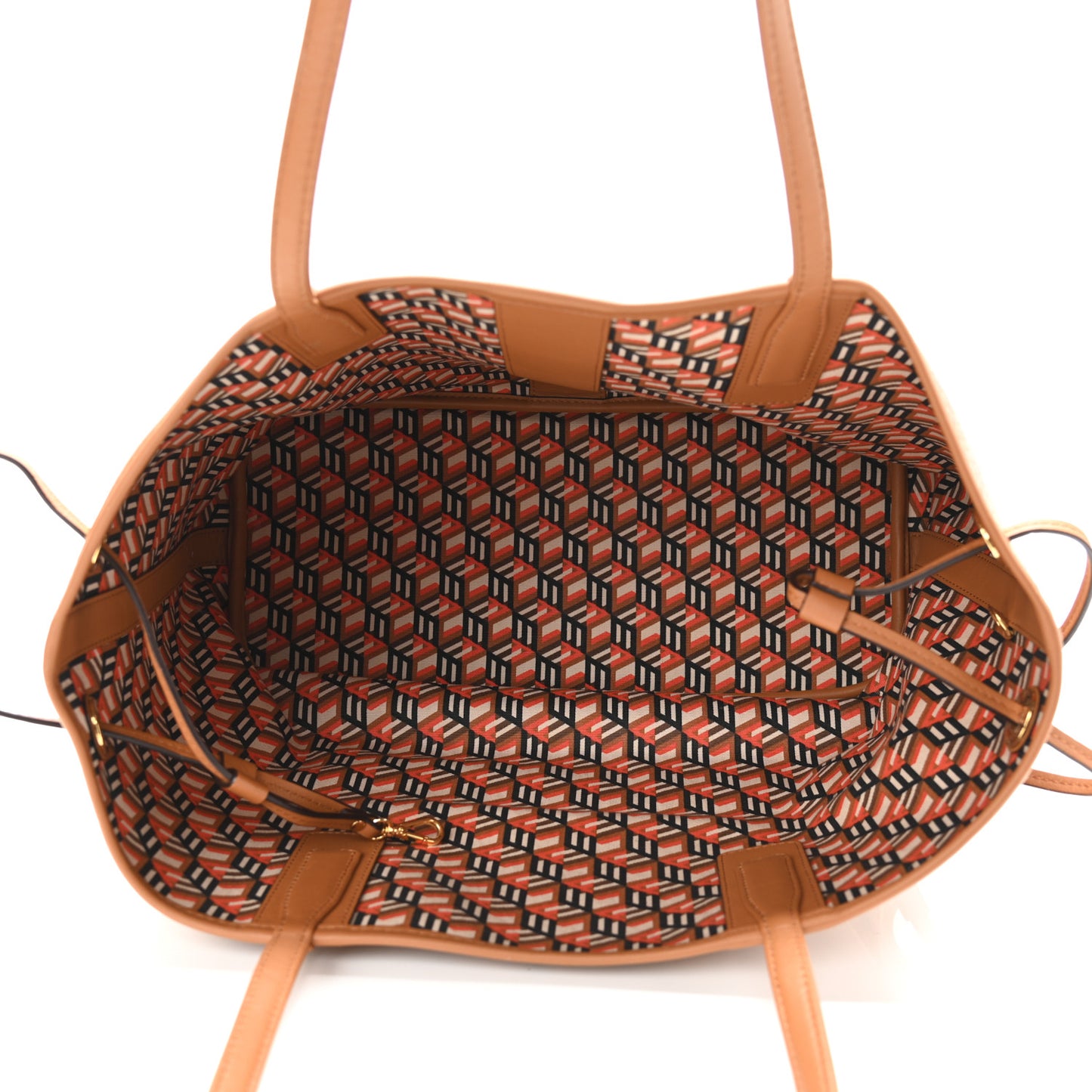 Visetos Large Liz Reversible Shopper Tote Cognac